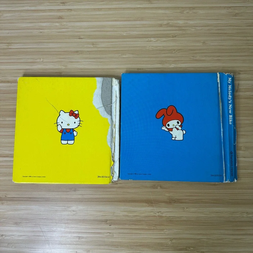 Vintage‎ 1982 Sanrio Hello Kitty and My Melody Board Books Lot READ